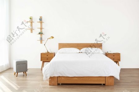 北欧卧室装修效果图卧室床头背景
