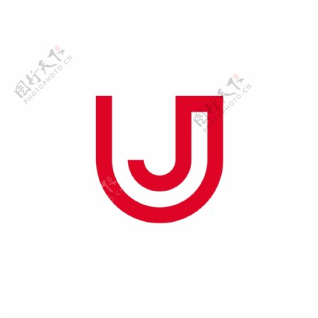 互联网字母造型logo标识