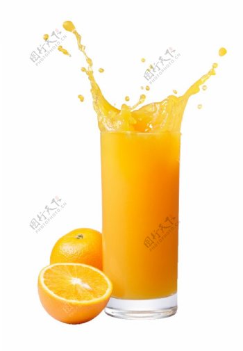 橙汁免扣素材png