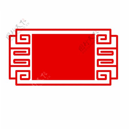 中国红色古典风格中国风边框素材可商用