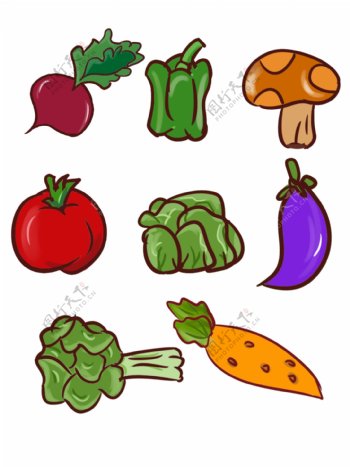 水果蔬菜圣女果美容餐饮食物素材元素
