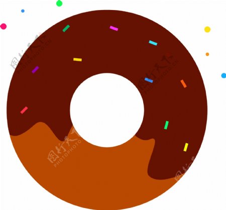 原创甜甜圈包矢量素材插画图元素