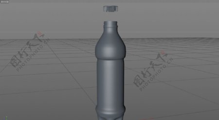 C4D模型果汁瓶