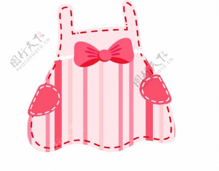 粉色可爱小裙子插画