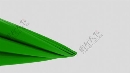 绿色三维线条logo展示素材