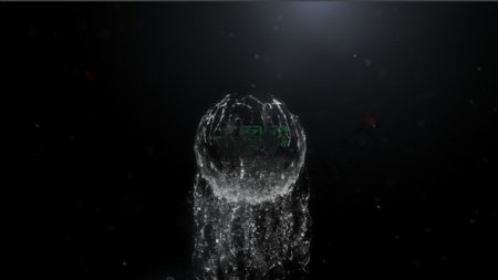 球形水液体流动logo展示