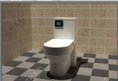 厕所的三维模型