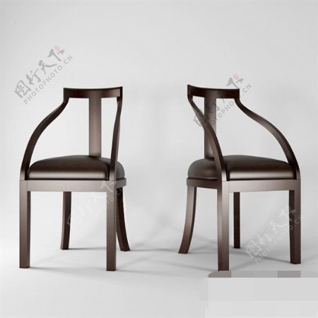 复古中式风格椅子模型下载