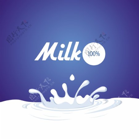 牛奶广告素材