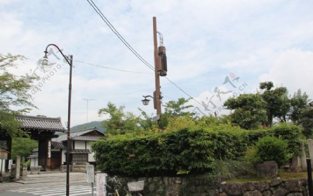 日本摄影素材复古小镇街道