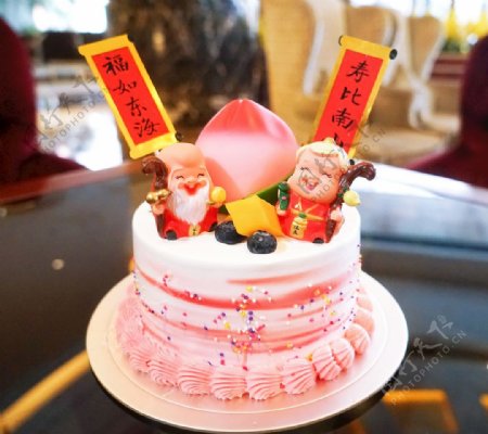 寿星公寿星婆生日蛋糕