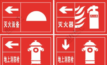 灭火设备指示标识牌