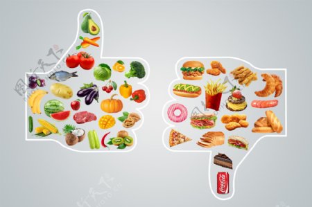 健康饮食海报背景