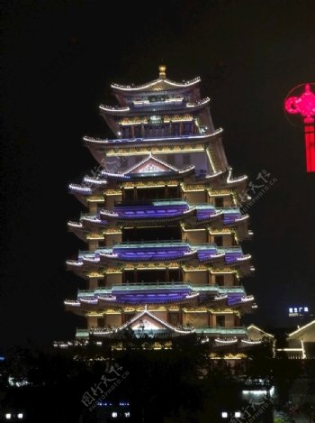 惠州水东街合江楼夜景