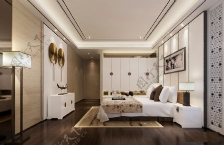 新中式卧室设计图
