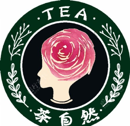 茶自然logo