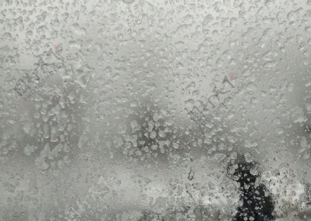 雨夹雪玻璃透视景