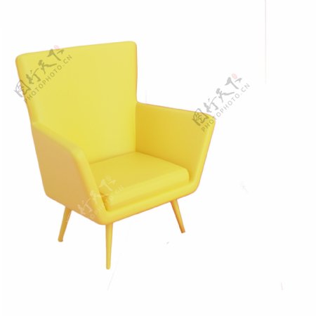 一把黄色的椅子下载