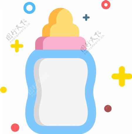 简约婴儿母婴用品奶瓶