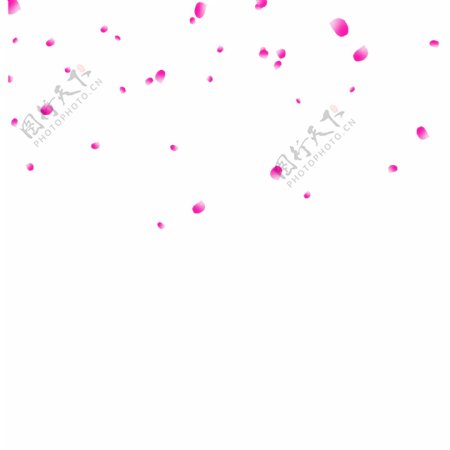 粉色的花瓣装饰插画