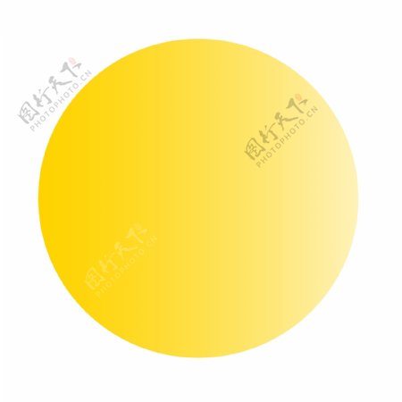 黄色可爱圆球元素