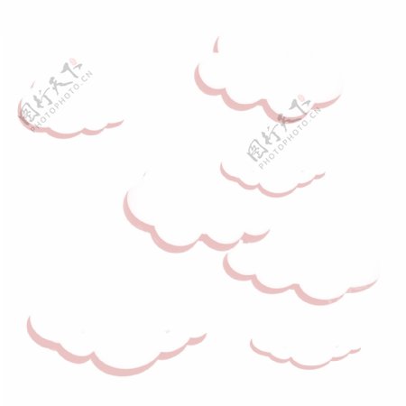 天空云朵手绘系列