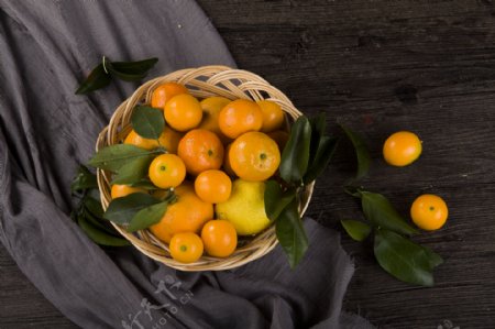 新鲜水果之蜜桔摄影图