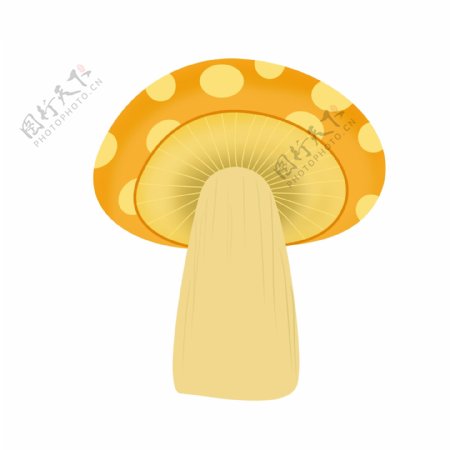 卡通手绘一个蘑菇设计