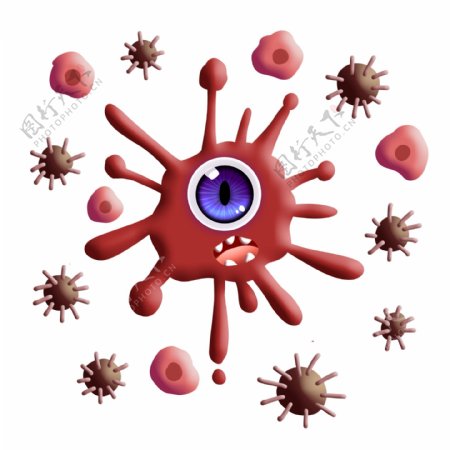 红色独眼液体细菌群