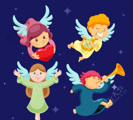 4款卡通天使