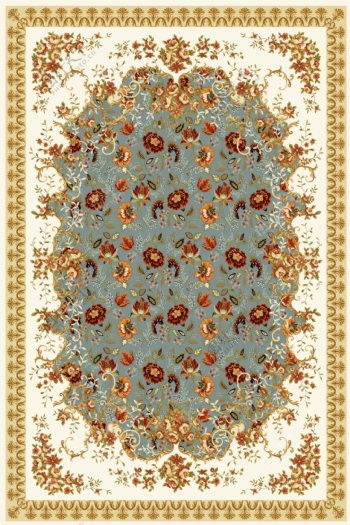 复古古典高贵奢华欧式多色图案地毯地垫设计