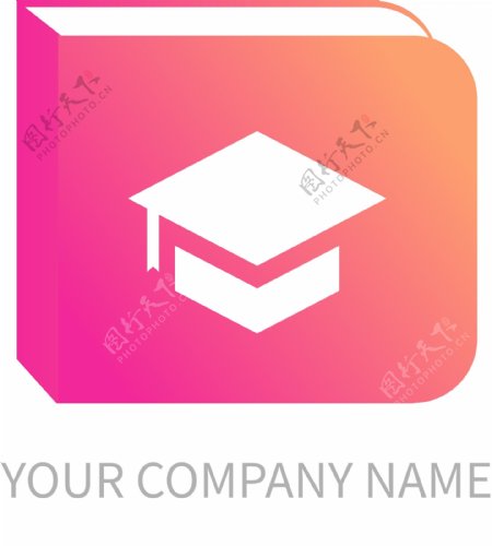 彩色教育类标识logo设计