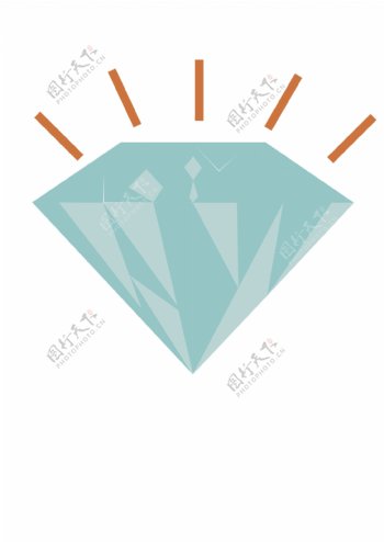 原创矢量钻石图标元素
