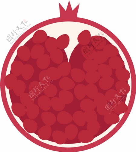 原创手绘一个充满了胶囊的小红心