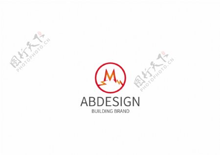 logo设计M字母广告公司