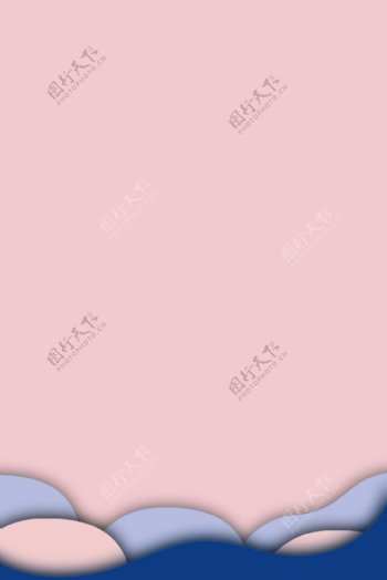 粉蓝色母亲节背景