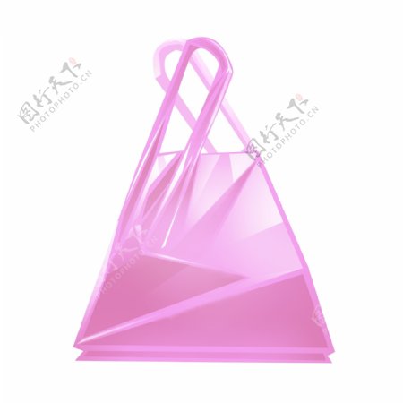 紫色立体塑料袋