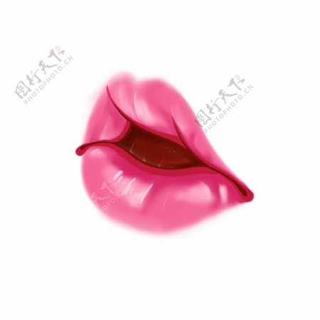 粉色器官嘴唇插图