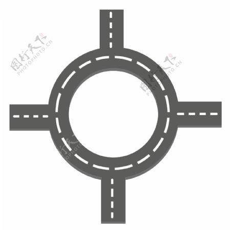 圆形公路分割线插图