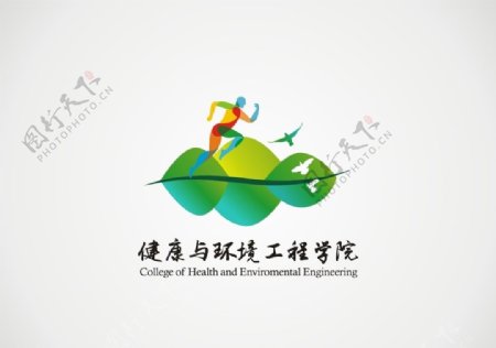 环境健康绿色环保图标logo