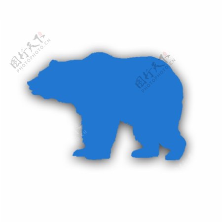 蓝色北极熊