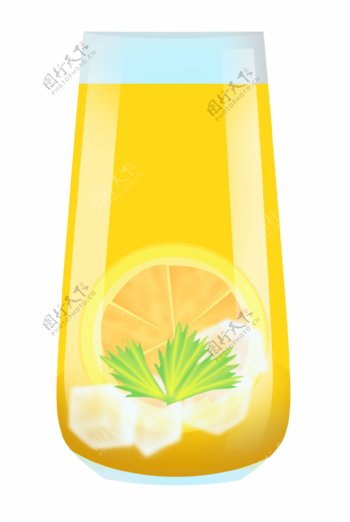 美味黄色橙汁