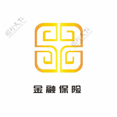 金融保险logo理财大众通用logo标志