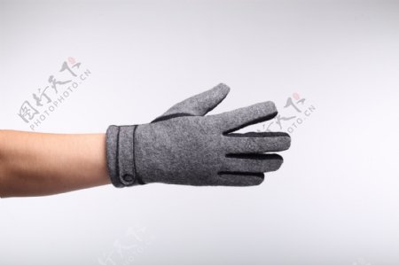韩版男士绒手套冬季触屏手套2