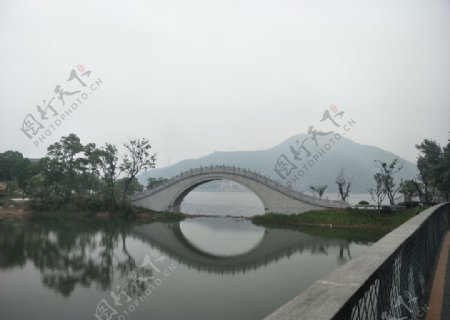 青山湖绿道石桥