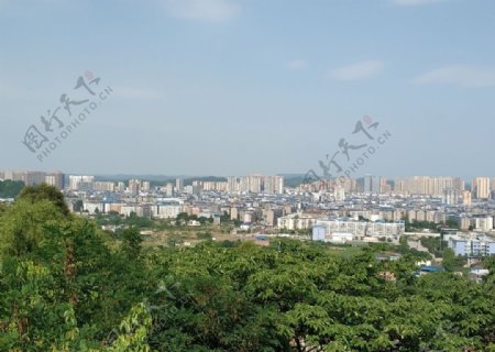 岳池全景图岳池鸟瞰