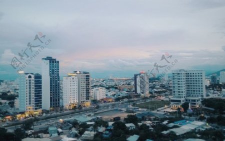 城市建筑街道角楼