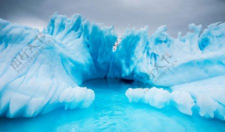 南极冰川风景