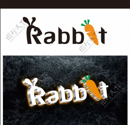 红萝卜兔子标志
