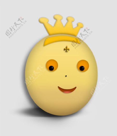 开心的蛋黄色的蛋